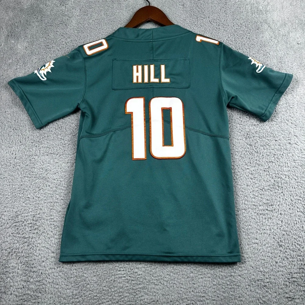 Tyreek Hill Miami Dolphins Nike Football Jersey Boys Medium Aqua Teal #10